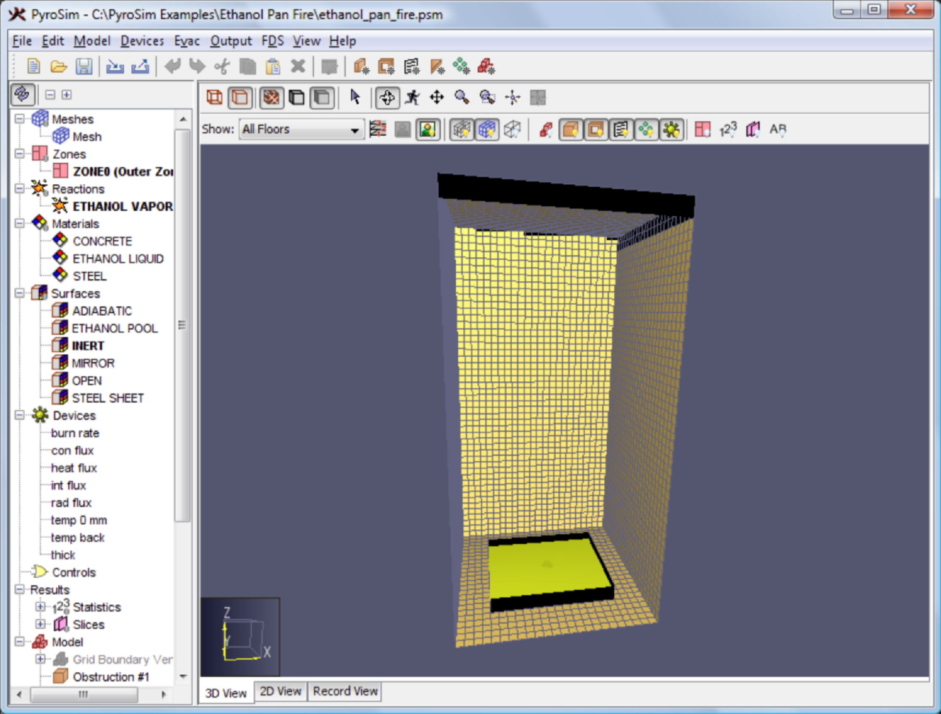 Pyrosim煙氣流動模擬軟件安裝及使用說明